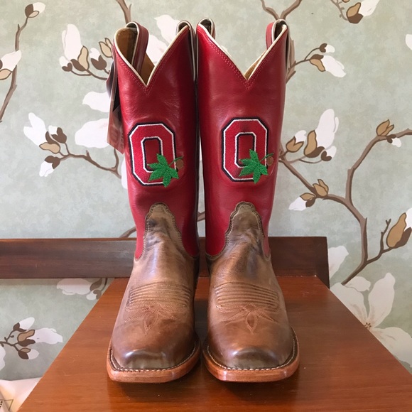 Nocona Shoes - LAST CHANCE 12/31/21 NWT Ohio State Nocona Cowboy Boots, SZ 5
